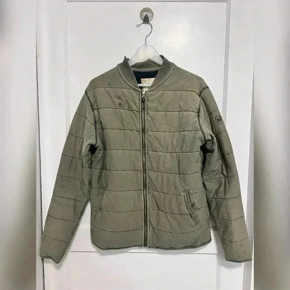 32 Bar Blues Green PERFECT WAY
QUILTED KNIT JACKET Size M - Picture 1 of 4